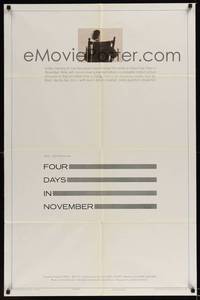 1y274 FOUR DAYS IN NOVEMBER 1sh '64 a complete motion picture chronicle of that time in Dallas!