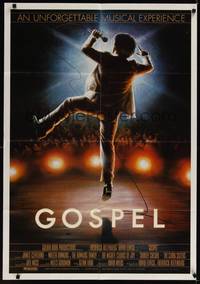 1y316 GOSPEL 1sh '83 David Leivick, Frederick A. Ritzenberg, great artwork of dancing preacher!