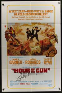1y372 HOUR OF THE GUN 1sh '67 James Garner as Wyatt Earp, John Sturges, was he a hero or killer?