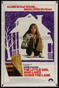 1y482 LITTLE GIRL WHO LIVES DOWN THE LANE int'l 1sh '77 very young Jodie Foster, enveloped by fear!