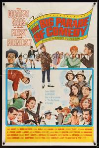 1y544 MGM'S BIG PARADE OF COMEDY 1sh '64 W.C. Fields, Marx Bros., Abbott & Costello, Lucille Ball!