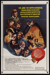 1y566 MURDER BY DECREE 1sh '79 Christopher Plummer as Sherlock Holmes, James Mason as Dr. Watson!