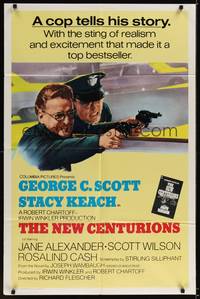 1y595 NEW CENTURIONS int'l 1sh '72 George Scott, Stacy Keach, a story about cops written by a cop!