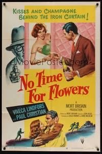 1y616 NO TIME FOR FLOWERS style A 1sh '53 sexy Communist Viveca Lindfors, directed by Don Siegel!