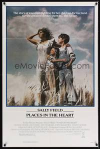 1y665 PLACES IN THE HEART 1sh '84 single mother Sally Field fights for her children & her land!