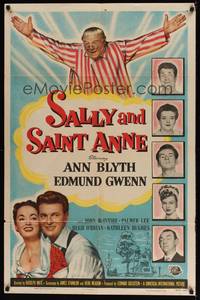 1y726 SALLY & SAINT ANNE 1sh '52 Ann Blyth, Edmund Gwenn, Frances Bavier!