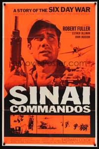1y768 SINAI COMMANDOS day-glo 1sh '68 Robert Fuller in the story of the Six Day War!
