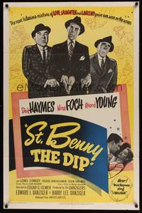 1y800 ST BENNY THE DIP 1sh '51 directed by Edgar Ulmer, Dick Haymes & Nina Foch!