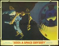 1z163 2001: A SPACE ODYSSEY LC #5 '68 Stanley Kubrick, Kier Dullea in pod grabbing Gary Lockwood!