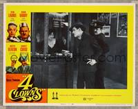 1z164 4 CLOWNS LC #1 '70 cop catches Charley Chase holding gun on girl in ticket booth!