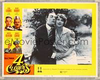 1z167 4 CLOWNS LC #5 '70 close up of Buster Keaton passionately in love!