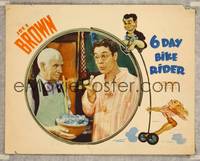 1z171 6 DAY BIKE RIDER LC '34 Joe E. Brown eats frosting with his middle finger, cool border art!