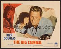 1z181 ACE IN THE HOLE LC #6 '51 Billy Wilder classic, c/u of determined Kirk Douglas on phone!