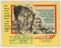 1z006 ATTACK TC '56 Robert Aldrich, art of WWII soldiers Jack Palance & Eddie Albert!