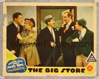 1z218 BIG STORE LC '41 detective Groucho with Harpo & Chico Marx fighting with men!