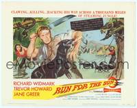 1z079 RUN FOR THE SUN TC '56 Richard Widmark finds Nazi war criminals in Central American jungle!