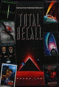 2a009 LOT OF 28 UNFOLDED ONE-SHEETS lot '86 - '01 Total Recall, three Star Trek movies, Psycho III!
