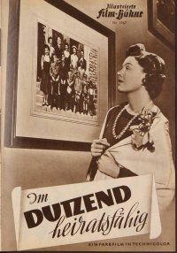 2a175 BELLES ON THEIR TOES German program '52 Jeanne Crain, Myrna Loy, many different images!