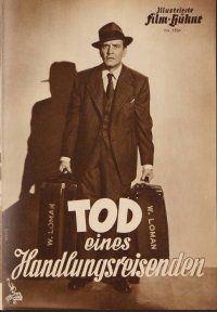 2a182 DEATH OF A SALESMAN German program '52 different images of Fredric March as Willy Loman!