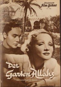 2a187 GARDEN OF ALLAH German program '53 Marlene Dietrich, Charles Boyer, many different images!