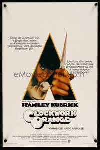 2b078 CLOCKWORK ORANGE Belgian '72 Stanley Kubrick classic, Philip Castle art of Malcolm McDowell!