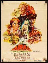 2b170 HAWAII Belgian '66 Julie Andrews, Max von Sydow, Richard Harris, Mascii art!