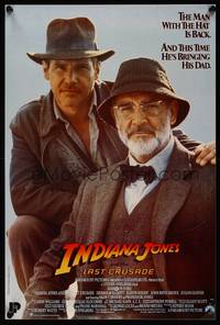 2b187 INDIANA JONES & THE LAST CRUSADE Belgian '89 close-up of Harrison Ford & Sean Connery!