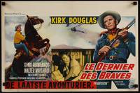 2b220 LONELY ARE THE BRAVE Belgian '62 Kirk Douglas classic, who was strong enough to tame him?