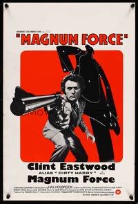 2b226 MAGNUM FORCE Belgian '73 Clint Eastwood is Dirty Harry pointing his huge gun!