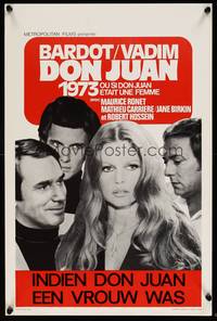 2b243 MS. DON JUAN Belgian '73 Don Juan ou Si Don Juan etait une femme, Brigitte Bardot, Vadim!