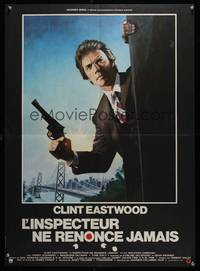 2b421 ENFORCER French 23x32 '76 great artwork of Clint Eastwood as Dirty Harry by Mascii!