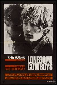 2b463 LONESOME COWBOYS French 20x30 R80s Andy Warhol surreal western, Viva, Patrick Morrissey!