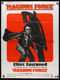 2b467 MAGNUM FORCE French 23x32 '73 Clint Eastwood is Dirty Harry pointing his huge gun!