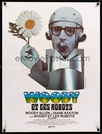 2b517 SLEEPER French 23x32 '74 wacky robot Woody Allen by Bourduge!