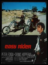 2b594 EASY RIDER French 15x21 R80s Peter Fonda, motorcycle biker classic directed by Dennis Hopper