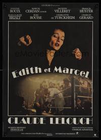 2b595 EDITH & MARCEL French 15x21 '83 Lelouch's biography of Piaf & boxer Cerdan, Ferracci art!