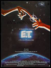 2b593 E.T. THE EXTRA TERRESTRIAL French 15x21 '82 Steven Spielberg classic, John Alvin art!