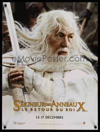 2b655 LORD OF THE RINGS: THE RETURN OF THE KING teaser French 15x21 '03 Peter Jackson, Gandalf!