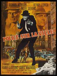 2b466 MADIGAN French 24x30 '68 Richard Widmark with two guns, Henry Fonda, great Mascii artwork!