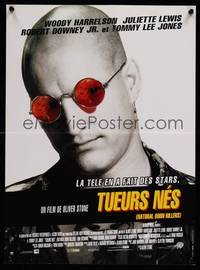 2b668 NATURAL BORN KILLERS French 15x21 '94 Oliver Stone, Woody Harrelson, Juliette Lewis