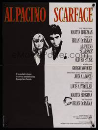 2b689 SCARFACE French 15x21 '83 Al Pacino as Tony Montana, Michelle Pfeiffer, Brian De Palma!