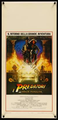 2b810 RAIDERS OF THE LOST ARK Italian locandina 1981 art of Ford & Karen Allen by Drew Struzan!