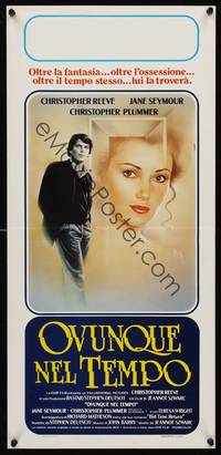 2b823 SOMEWHERE IN TIME Italian locandina '83 Sciotti art of Christopher Reeve & Jane Seymour!