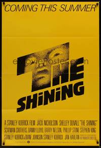 2c027 SHINING advance English 1sh '80 Stephen King & Stanley Kubrick horror masterpiece!