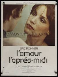 2c243 CHLOE IN THE AFTERNOON French 23x32 '72 Eric Rohmer directed, ZouZou!
