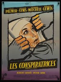 2c250 CONSPIRACY OF HEARTS French 23x30 '60 great art of Italian nun Lili Palmer by Mascii!