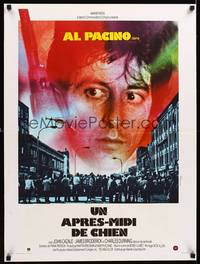 2c259 DOG DAY AFTERNOON French 23x32 '75 Al Pacino, Sidney Lumet robbery classic, Ferracci art!