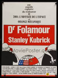 2c261 DR. STRANGELOVE French 23x30 R70s Stanley Kubrick classic, Sellers, Tomi Ungerer art!