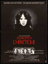 2c267 EXORCIST II: THE HERETIC French 23x31 '78 Linda Blair, John Boorman's sequel!
