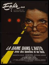 2c302 LADY IN THE CAR WITH GLASSES & A GUN French 23x31 '70 Samantha Eggar, cool photo by Kerfyser